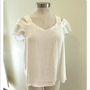 Sanctuary ladies cold shoulder blouse- size small
